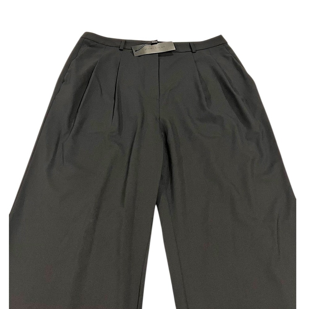 NWT Jenni Kayne Jones Trouser Wool Pants Black 12 - Picture 5 of 16